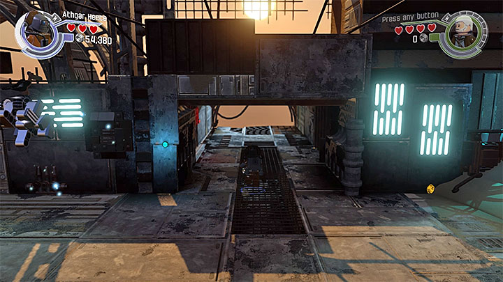 The exit in the middle. - Lor San Tekkas Return | Walkthrough - Side missions - LEGO Star Wars: The Force Awakens Game Guide