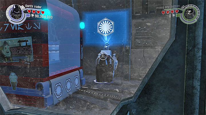 The terminal can be used only by members of the First Order - The Crimson Corsair | Minikits and red bricks - Minikits and red LEGO bricks - LEGO Star Wars: The Force Awakens Game Guide