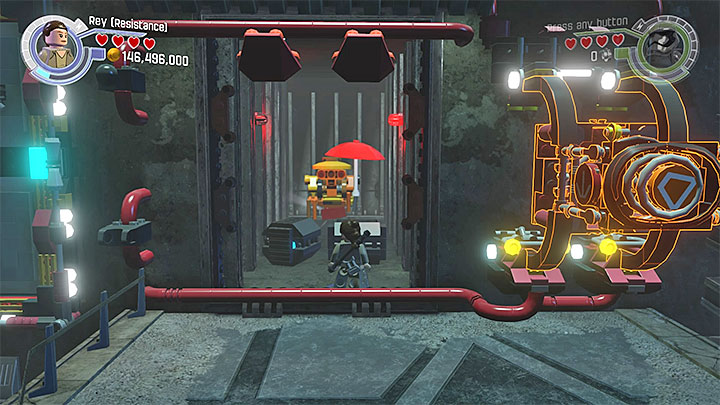 Reward for obtaining the brick: Imperial Inaccuracy - The Crimson Corsair | Minikits and red bricks - Minikits and red LEGO bricks - LEGO Star Wars: The Force Awakens Game Guide