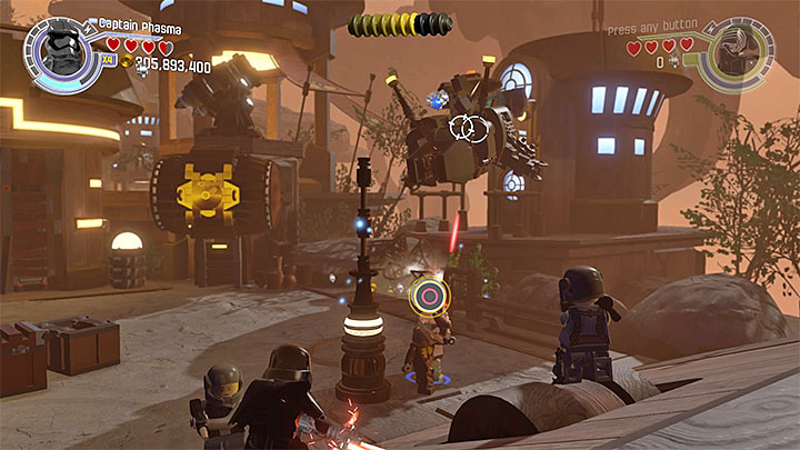 Location of the second airship - Ottegan Assault | Minikits and red bricks - Minikits and red LEGO bricks - LEGO Star Wars: The Force Awakens Game Guide