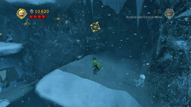 Change to Legolas and walk along the line to the other side - The Pass of Caradhras - Walkthrough - Act I - LEGO The Lord of the Rings - Game Guide and Walkthrough