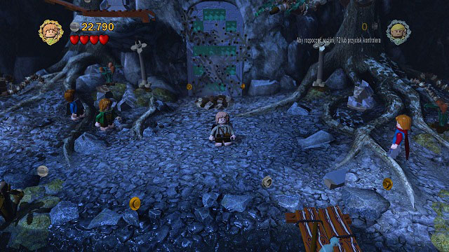 Your task will be rebuilding the door to Moria by using the skills of Legolas, Gimli and Sam - The Pass of Caradhras - Walkthrough - Act I - LEGO The Lord of the Rings - Game Guide and Walkthrough