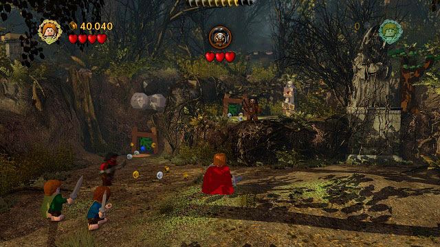 As you don't have ranged characters, you will have to use whatever you're left with - Amon Hen - Walkthrough - Act I - LEGO The Lord of the Rings - Game Guide and Walkthrough