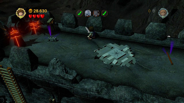 At the top, destroy all the barrels and build a hammer from the received pieces - Cirith Ungol - Walkthrough - Act III - LEGO The Lord of the Rings - Game Guide and Walkthrough