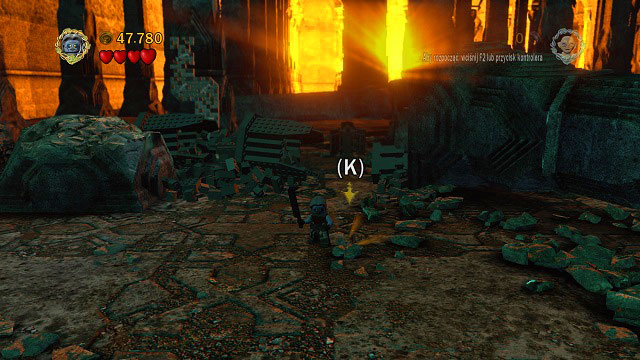 The treasure will land outside this lane - The Mines of Moria - Collectibles - LEGO The Lord of the Rings - Game Guide and Walkthrough