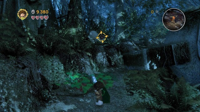 A bit behind the location with the catapult, after tricking Boromir - Amon Hen - p. 1 - Collectibles - LEGO The Lord of the Rings - Game Guide and Walkthrough