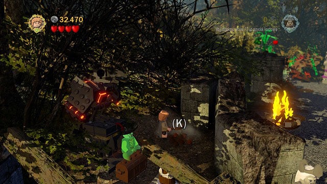 Open the passage in the left part of the starting location using Shagrat's strength and you will be welcomed by a ghost - Amon Hen - p. 1 - Collectibles - LEGO The Lord of the Rings - Game Guide and Walkthrough