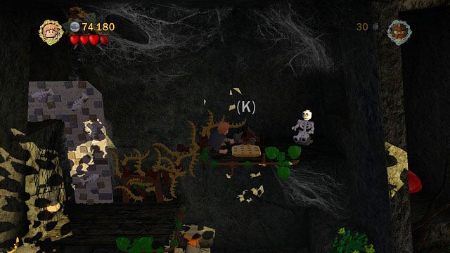 Grab onto the rail and jump to the very top where you can light a fire - Amon Hen - p. 2 - Collectibles - LEGO The Lord of the Rings - Game Guide and Walkthrough