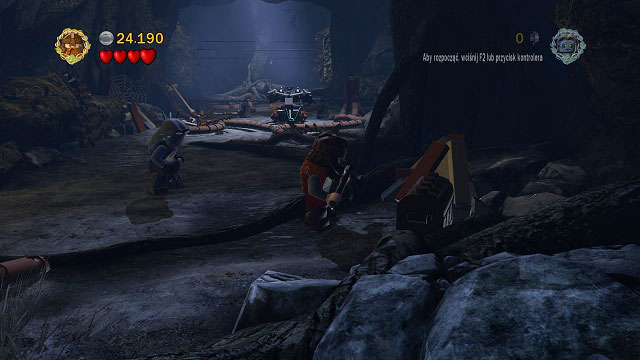 In the same location as Minikit #5; head to the lower right corner of the room and destroy the chest there - Track Hobbits - Collectibles - LEGO The Lord of the Rings - Game Guide and Walkthrough