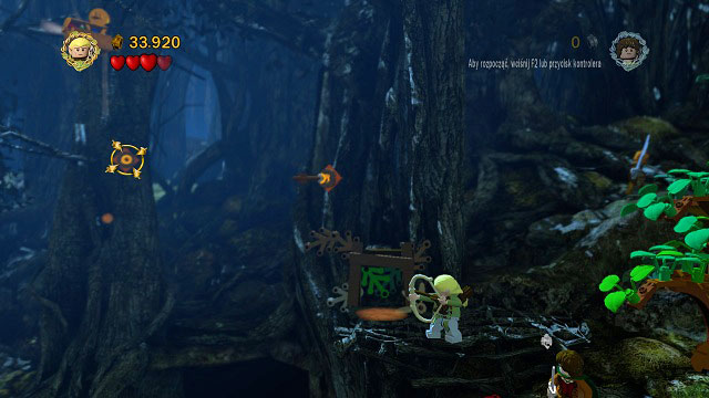 Directly behind the narrow tunnel on the left side of the location you will find a few targets - Track Hobbits - Collectibles - LEGO The Lord of the Rings - Game Guide and Walkthrough