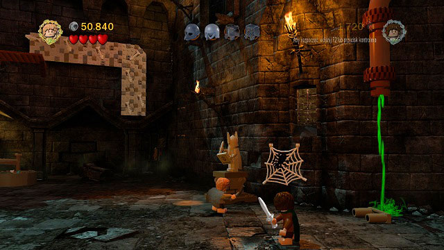 #3 Behind the basement entrance locked with a mithril padlock, in the very corner of the location - Cirith Ungol - Collectibles - LEGO The Lord of the Rings - Game Guide and Walkthrough