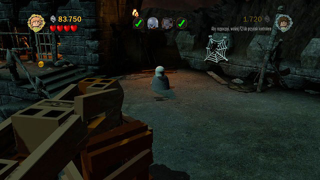 #5 after pushing down two chests, as you're going down the stairs, in a niche you will see a few stones - Cirith Ungol - Collectibles - LEGO The Lord of the Rings - Game Guide and Walkthrough