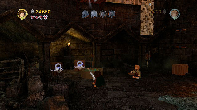 After getting out of the tower; to the left of the starting location you should see two chests with mithril padlocks - Cirith Ungol - Collectibles - LEGO The Lord of the Rings - Game Guide and Walkthrough