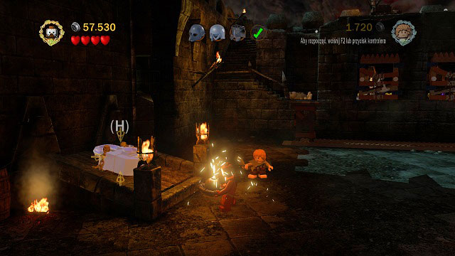 After passing by the showers, in the background you should see a basements entrance locked with a mithril padlock - Cirith Ungol - Collectibles - LEGO The Lord of the Rings - Game Guide and Walkthrough