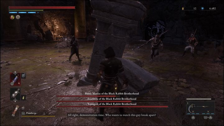 Additionally, during the battle, we recommend taking cover behind objects scattered around the arena - Volume P: How to Defeat Black Rabbit Brotherhood boss? - Main - Lies of P Guide