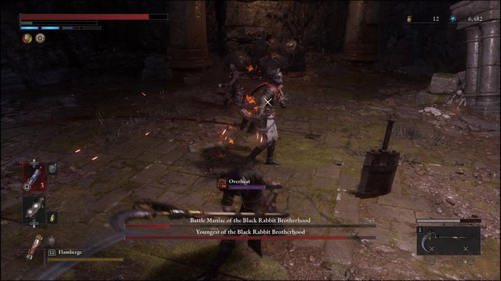 Even though killing one of the 3 bosses will make matters easier, you need to know that after defeating 2 of the 3 enemies, a fourth one will appear - Eldest of the Black Rabbit Brotherhood, who makes a reappearance - Volume P: How to Defeat Black Rabbit Brotherhood boss? - Main - Lies of P Guide