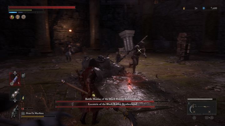 We recommend killing Youngest first, and then Battle Maniac - Volume P: How to Defeat Black Rabbit Brotherhood boss? - Main - Lies of P Guide