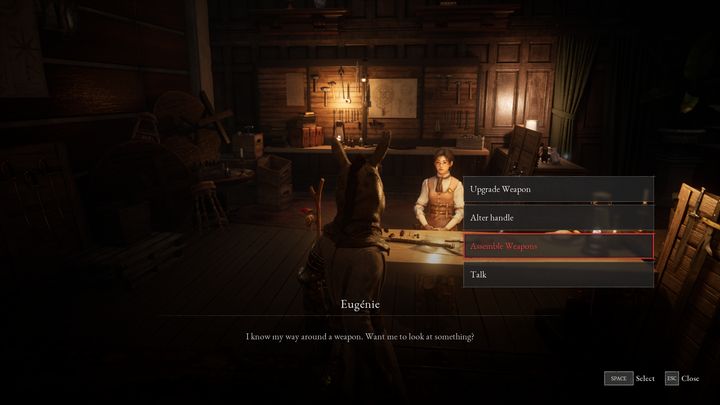 Thanks to this tool, you will be able to create your unique weapon, connecting the hilt and blade of any weapon you currently own - Tales of P: Fable Art - Basics - Lies of P Guide