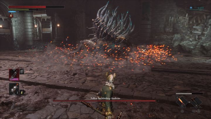 If you're going to fight with the maw of the great worm, in which Andreus was hidden, he shouldn't surprise you too much with new moves - Lies of P: How to defeat the boss Fallen Archbishop Andreus? - Main - Lies of P Guide
