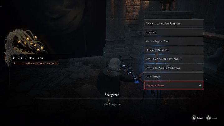 If you decide that this was a wrong decision, or you don't want to face the boss, you can return to the Under the Abyss Stargazer and choose give your heart option - Lies of P: How to defeat Nameless Puppet boss? - Sidebars - Lies of P Guide