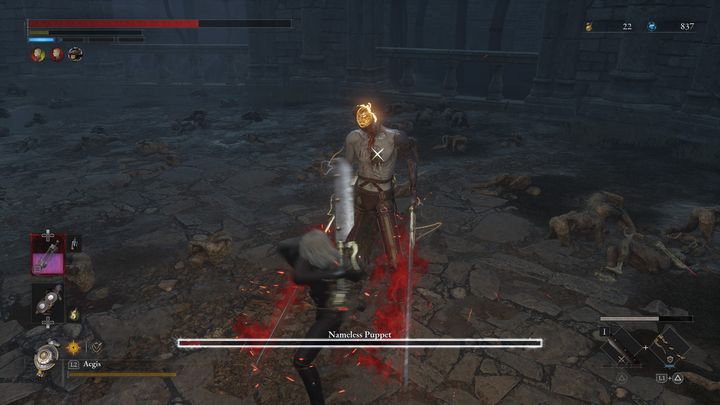 If you manage to stun the opponent, perform a charged attack then proceed for a Fatal Attack - Lies of P: How to defeat Nameless Puppet boss? - Sidebars - Lies of P Guide