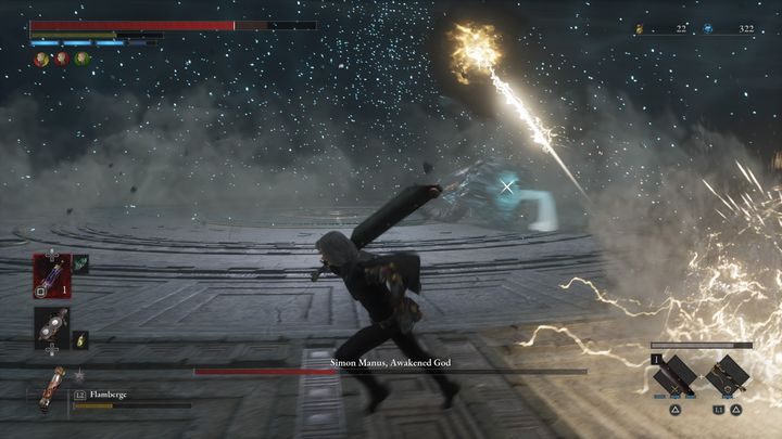 Aside from that move, he shouldn't surprise you with anything - Lies of P: How to defeat Simon Manus, Arm of God/Awakened God boss? - Main - Lies of P Guide