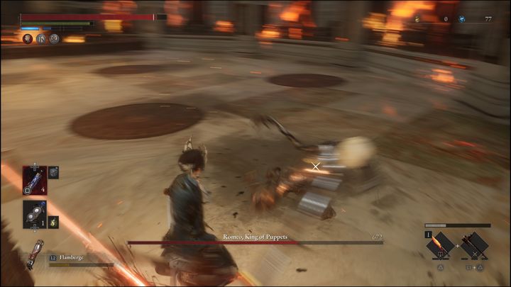 The most important thing to know when fighting Romeo, King of Puppets is that when his health drops below 50%, he gains his most dangerous attack - Lies of P: How to defeat the Puppet King / Romeo, the Puppet King boss? - Main - Lies of P Guide