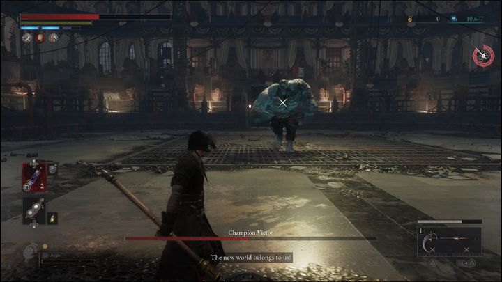 After the boss's health drops below 50%, a cutscene will be initiated - Lies of P: How to defeat Champion Victor? - Main - Lies of P Guide