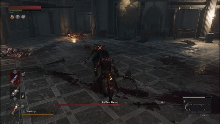 Robber Weasel will often throw an item at you if you are standing farther away - Lies of P: How to defeat the Robber Weasel boss? - Sidebars - Lies of P Guide