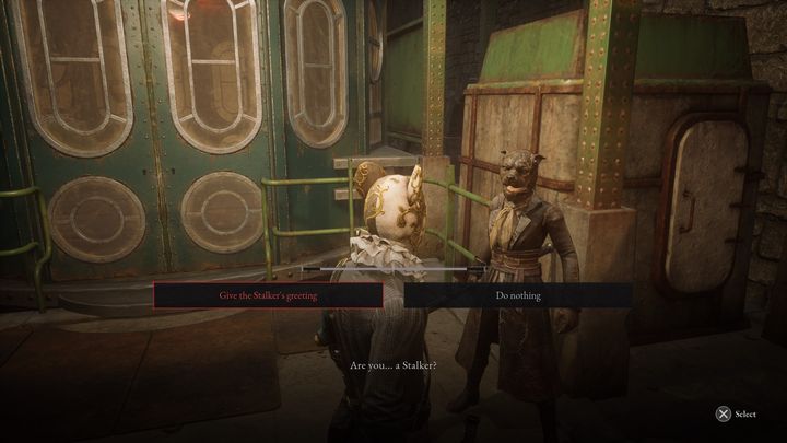 When you talk to The Atoned for the first time, after a short while she will ask you if you are a Stalker - Lies of P: How to defeat The Atoned boss? - Sidebars - Lies of P Guide