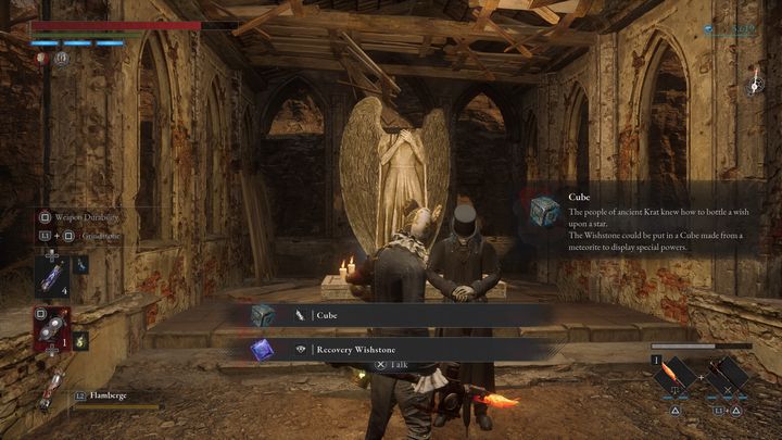 Giangio will stand next to the statue of a headless angel - Lies of P: What are Wishstones? - Basics - Lies of P Guide