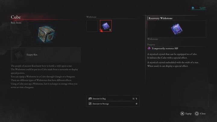 You can modify the Cube by talking to Giangio - Lies of P: What are Wishstones? - Basics - Lies of P Guide