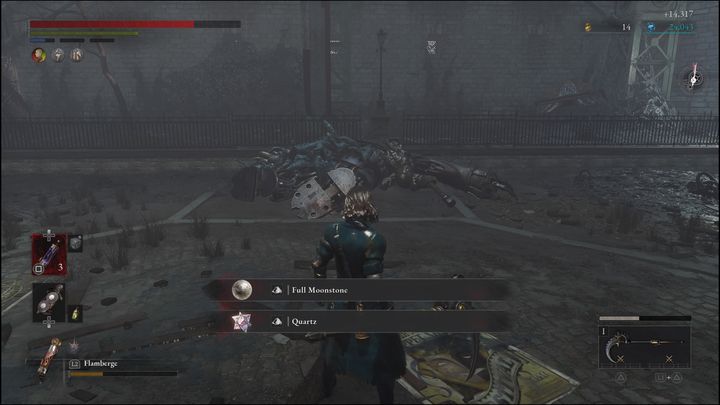 For defeating the Corrupted Parade Master, you will receive 14317 Ergo, Quartz, and Full Moonstone - Lies of P: How to defeat Corrupted Parade Master boss? - Main - Lies of P Guide