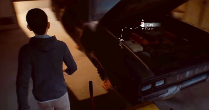 Give your father the wrench lying on the car - there are three in total in the garage. - Chapter 1 - Lewis Avenue | Life is Strange 2 Episode 1 Walkthrough - Episode 1 Walkthrough - Life is Strange 2 Game Guide