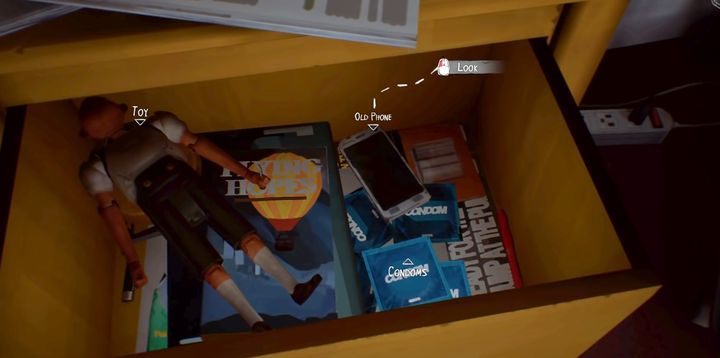 Condoms under the book - you never know when you might need them. - Chapter 1 - Lewis Avenue | Life is Strange 2 Episode 1 Walkthrough - Episode 1 Walkthrough - Life is Strange 2 Game Guide