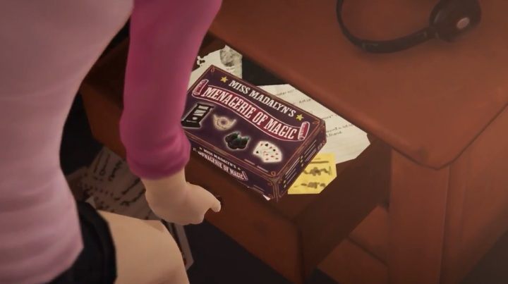 One of the drawers in the desk contains a MAGIC SET - Chapter 1 - Farewell Episode Walkthrough - Bonus episode - Farewell - Life Is Strange: Before the Storm Game Guide