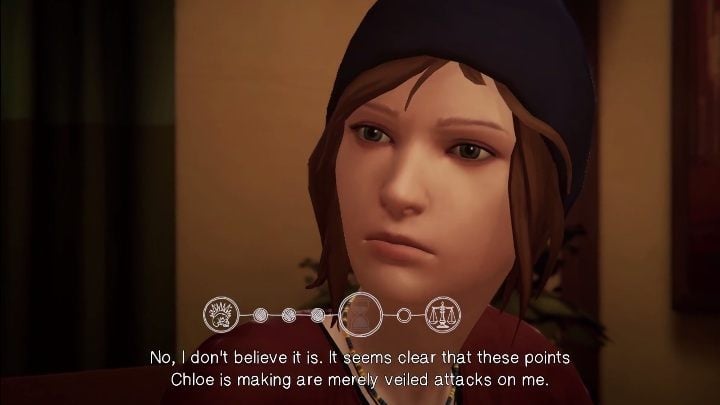 The circles shown on the screen represent the number of points you must get in order to win - Chapter 5 Life Is Strange: Before the Storm Episode 2 Brave New World - Episode 2 - Brave New World - Life Is Strange: Before the Storm Game Guide