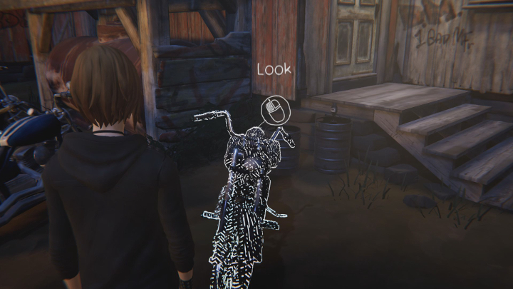 After a failed conversation you must approach and look at the motorbike that is nearby this unlocks a new dialog option - Chapter 1 | Episode 1 - Awake - Episode 1 - Awake - Life Is Strange: Before the Storm Game Guide