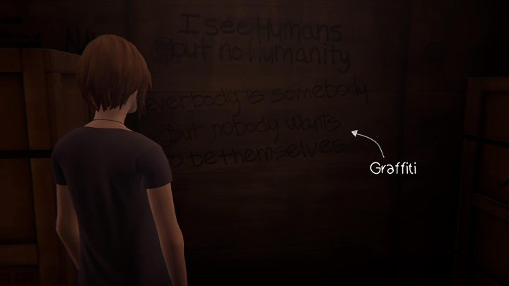 Another one can be made during your train travel - All Graffiti in Episode 1 Life Is Strange: Before The Storm - Episode 1 - Awake - Life Is Strange: Before the Storm Game Guide