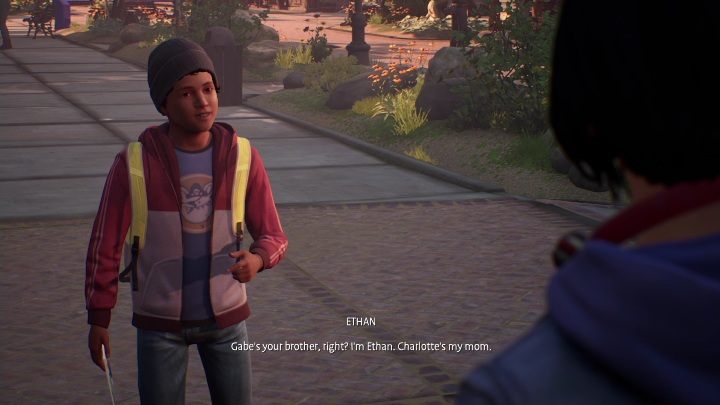 When Gabe disappears through the door, Ethan will show up - Life is Strange True Colors: Meeting brother, visiting the city - walkthrough - Life is Strange True Colors: Chapter 1 Side A - Life is Strange True Colors Guide