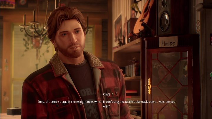 Ryan's waiting at the counter - Life is Strange True Colors: Vinyl shop - walkthrough - Life is Strange True Colors: Chapter 1 Side A - Life is Strange True Colors Guide