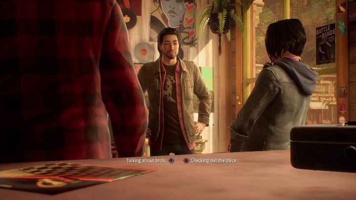 Ryan will cover the vinyl so you can hide it in your bag - Life is Strange True Colors: Vinyl shop - walkthrough - Life is Strange True Colors: Chapter 1 Side A - Life is Strange True Colors Guide