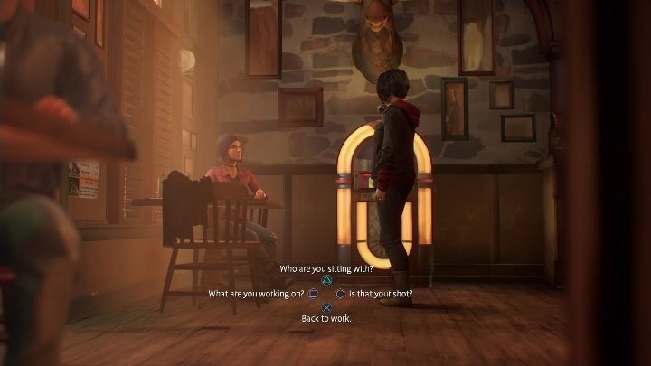 You can ask Steph a few questions - Life is Strange True Colors: Bar chapter 1 - walkthrough - Life is Strange True Colors: Chapter 1 Side A - Life is Strange True Colors Guide