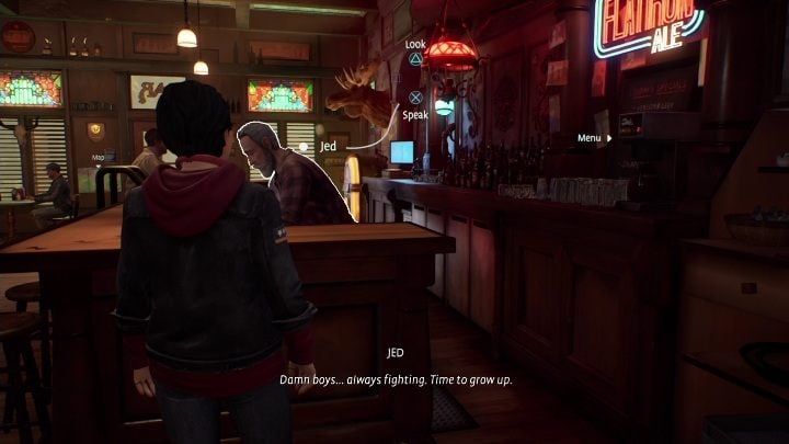 Your last objective is talking to Jed and informing him of completing your task - Life is Strange True Colors: Bar chapter 1 - walkthrough - Life is Strange True Colors: Chapter 1 Side A - Life is Strange True Colors Guide