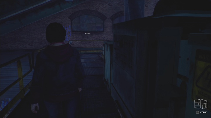 You need to get to the very top of the stairs and head towards the window - Life is Strange True Colors: Search for Ethan - walkthrough - Life is Strange True Colors: Chapter 1 Side A - Life is Strange True Colors Guide