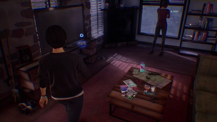 Then examine the table football and the game underneath the TV - Life is Strange True Colors: Meeting up with Steph - walkthrough - Life is Strange True Colors: Chapter 2 Lanterns - Life is Strange True Colors Guide