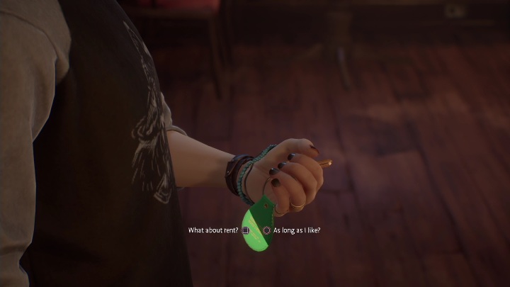 He'll show concern and give you keys to an apartment - Life is Strange True Colors: Time for yourself - walkthrough - Life is Strange True Colors: Chapter 2 Lanterns - Life is Strange True Colors Guide