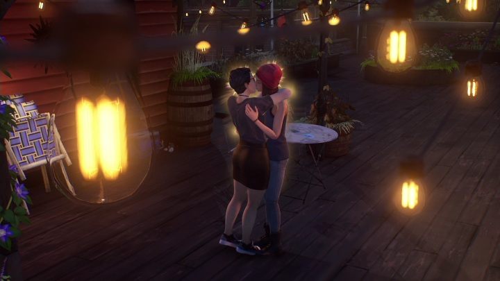 During the scene on the rooftop you can kiss her or hug her, it won't affect what happens next - Life is Strange True Colors: Romances - list - Life is Strange True Colors: Basics - Life is Strange True Colors Guide