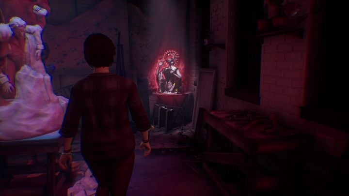 In the corner, on a small table, stands a large work - Life is Strange True Colors: Charlotte - walkthrough - Life is Strange True Colors: Chapter 3 Monster or Mortal - Life is Strange True Colors Guide