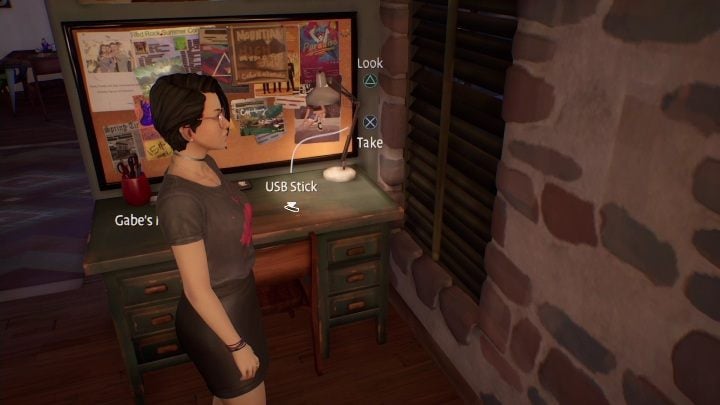 If you want to leave, go to your desk and pick up the pendrive - Life is Strange True Colors: Outside the festival - walkthrough - Life is Strange True Colors: Chapter 4 Flicker - Life is Strange True Colors Guide